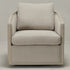 Claude Performance Linen Fabric Swivel Chair - Classic Swivel Armchair | Durable Linen Accent Chair | Kinwell Furniture | 360-Degree Swivel Chair